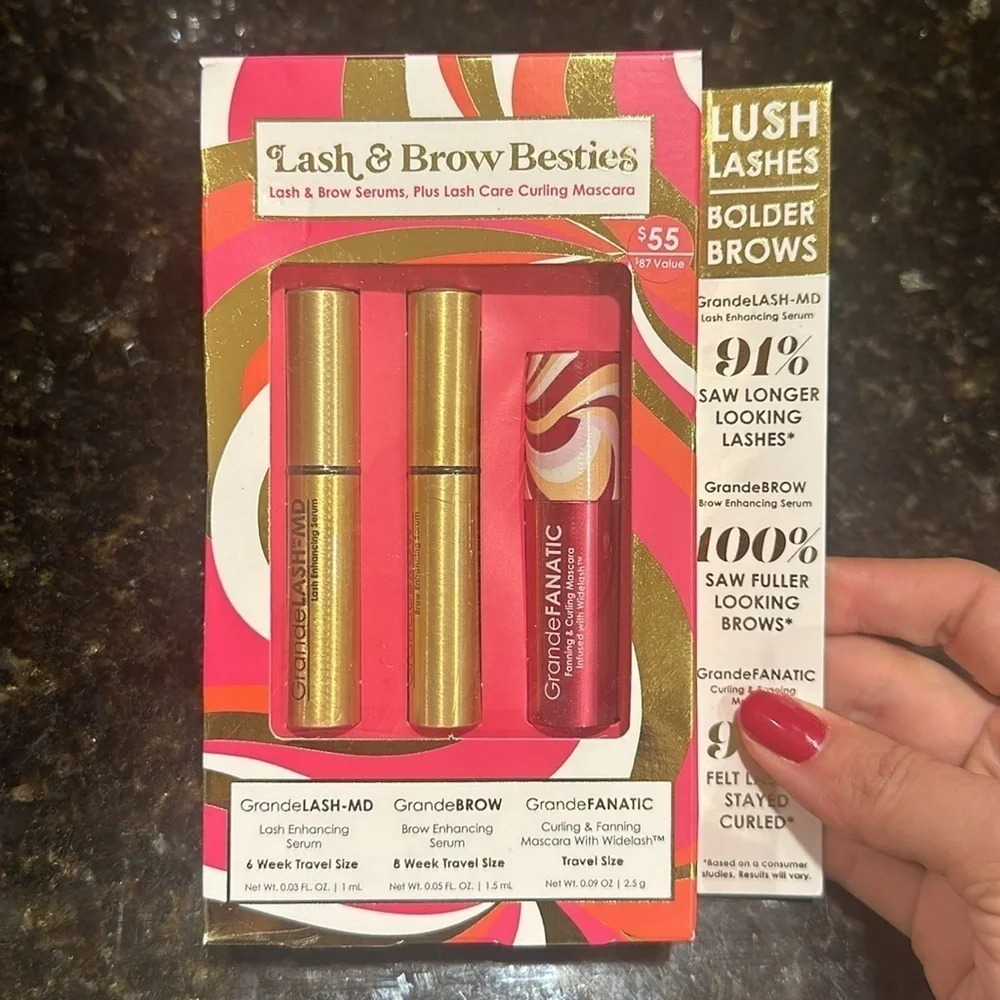 🤩 GRANDE COSMETICS Lash & Brow Besties Set NIB 🎁 $87